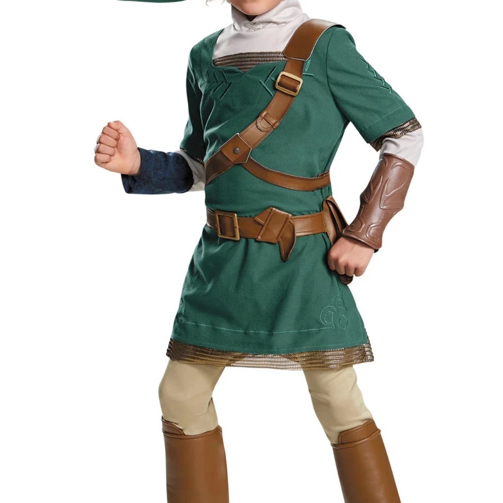 Heroic Green Costume for Kids size 7/8